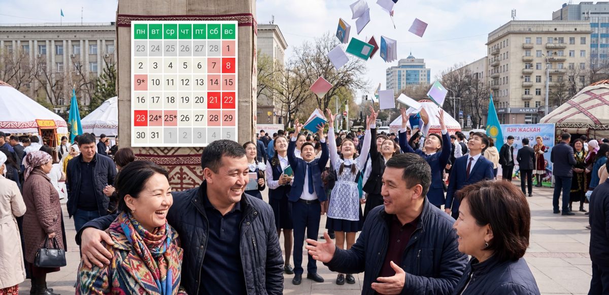 казахстанцы отдыхают на площади, школьники радуются каникулам