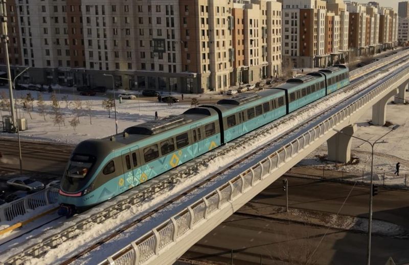 В Астане тестируют LRT: поезда ходят без машинистов