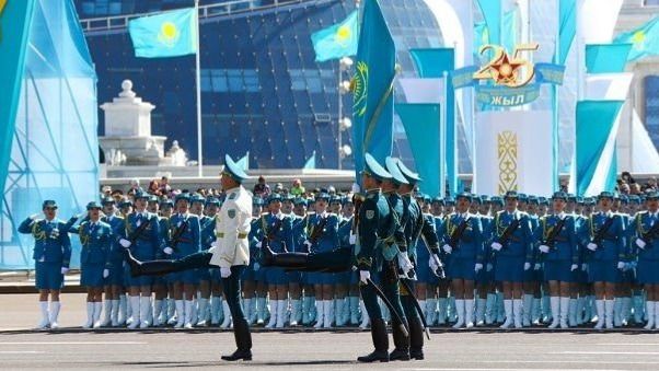 Военный парад в Казахстане 