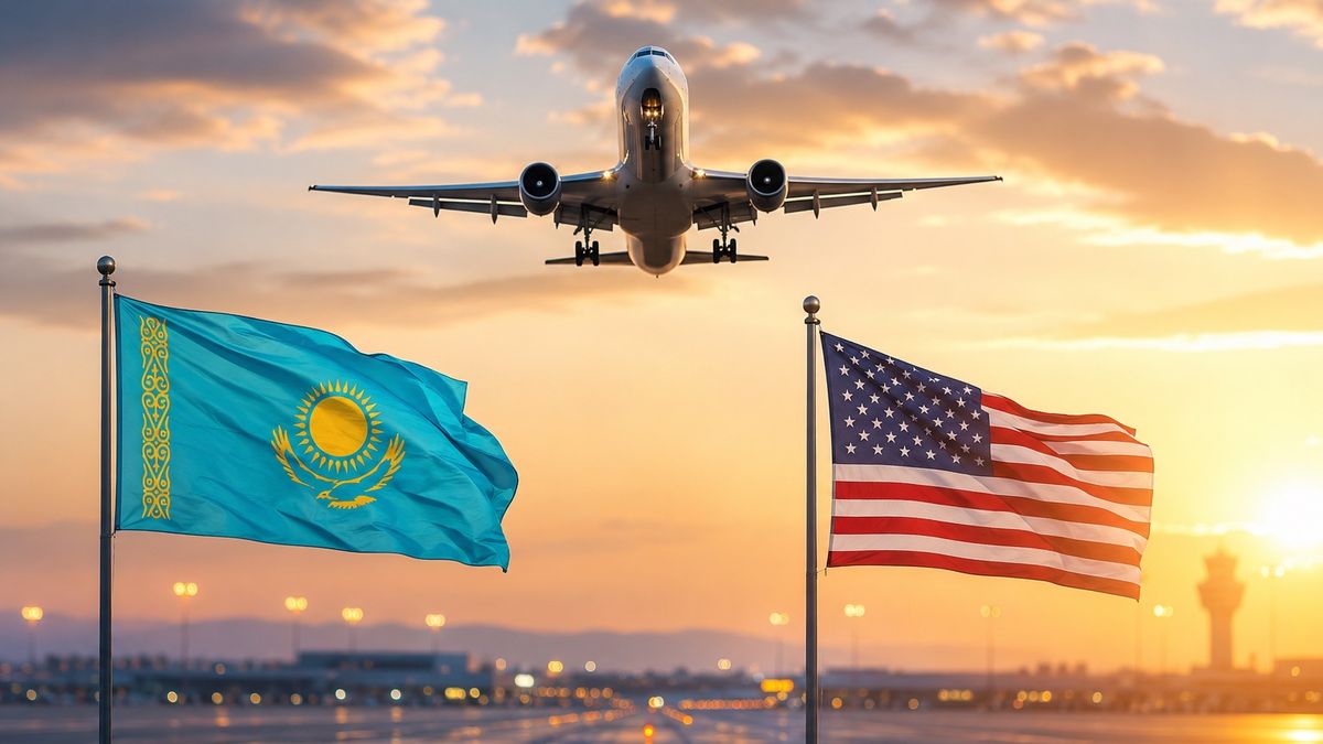 Казахстан, США, прямой рейс