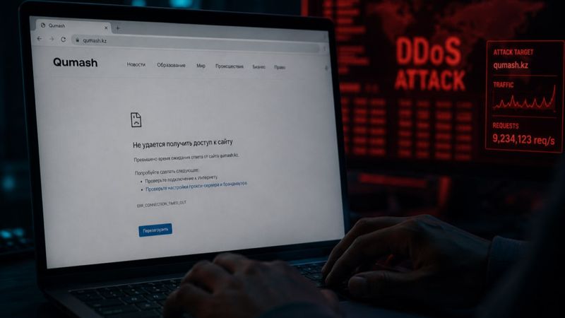 На сайт Qumash снова совершили DDoS-атаку