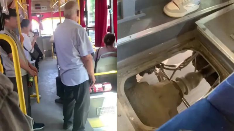 Автора ролика о "дырявом" автобусе нашли и наказали в Шымкенте