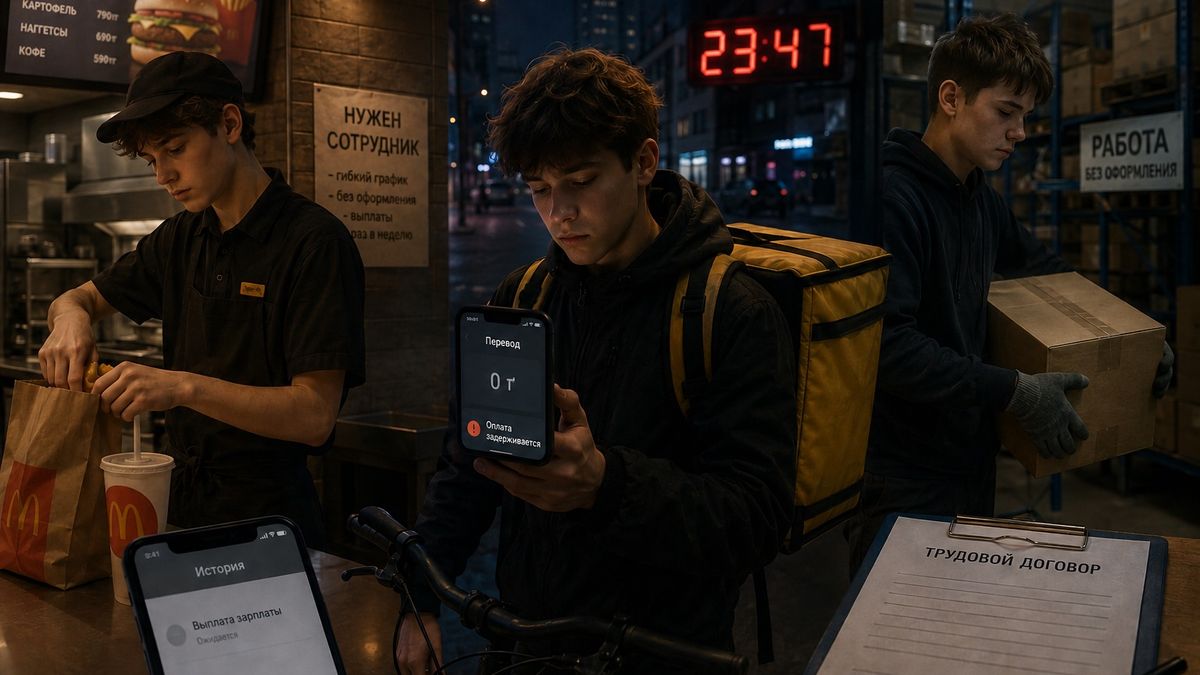 подростки, Казахстан, работа