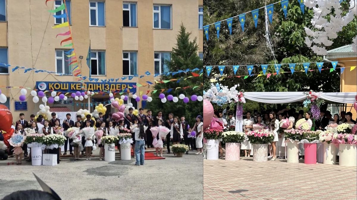 выпускной, школа, цветы