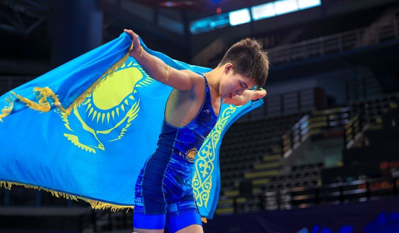 Казахстан завоевал 14 медалей на чемпионате Азии по борьбе среди юношей
