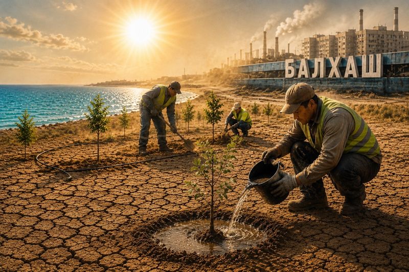 Балхаш хотят озеленить за 218 млн тенге. Что не так с проектом