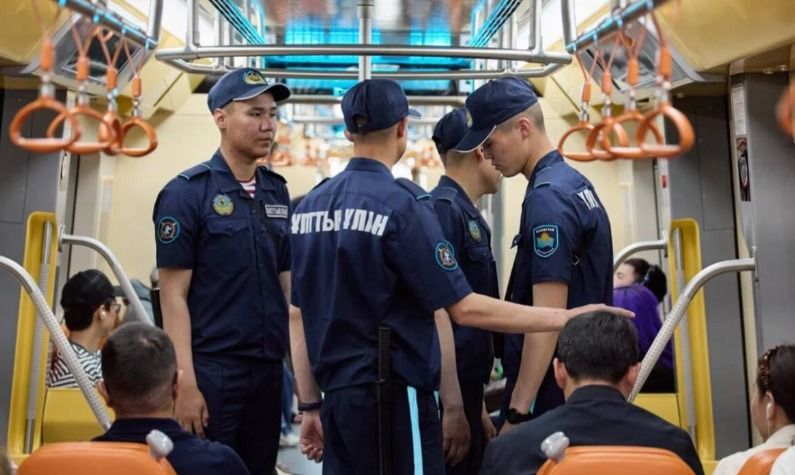 На станциях LRT в Астане будут дежурить гвардейцы