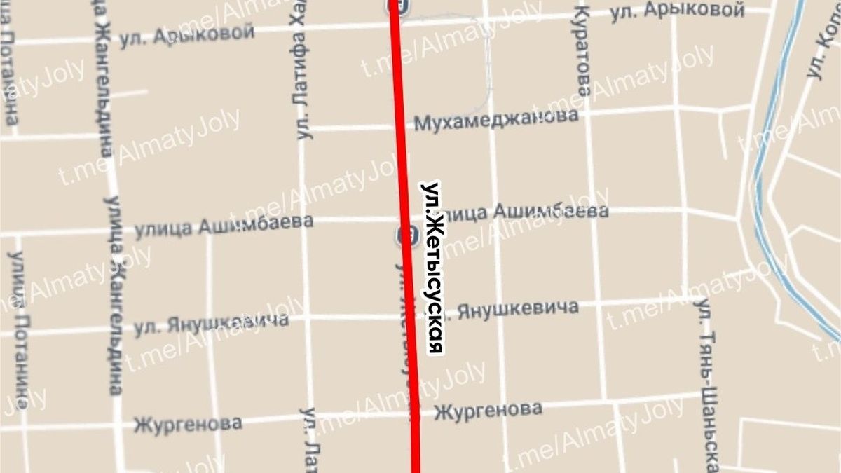 карта перекрытия дороги