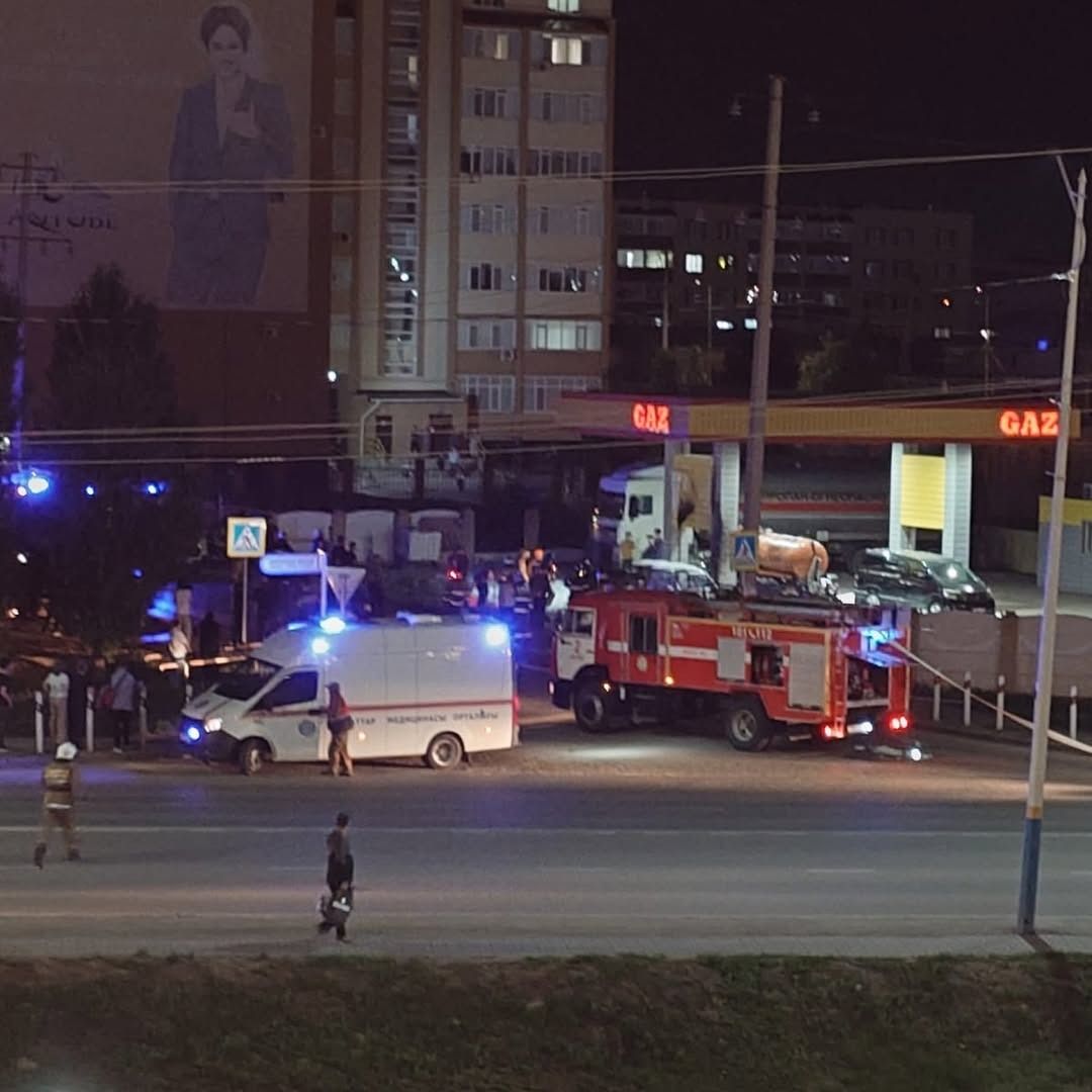 пожар, заправка