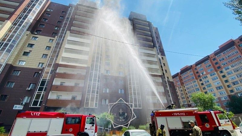 Пожар произошел в ЖК "Береке" в Астане
