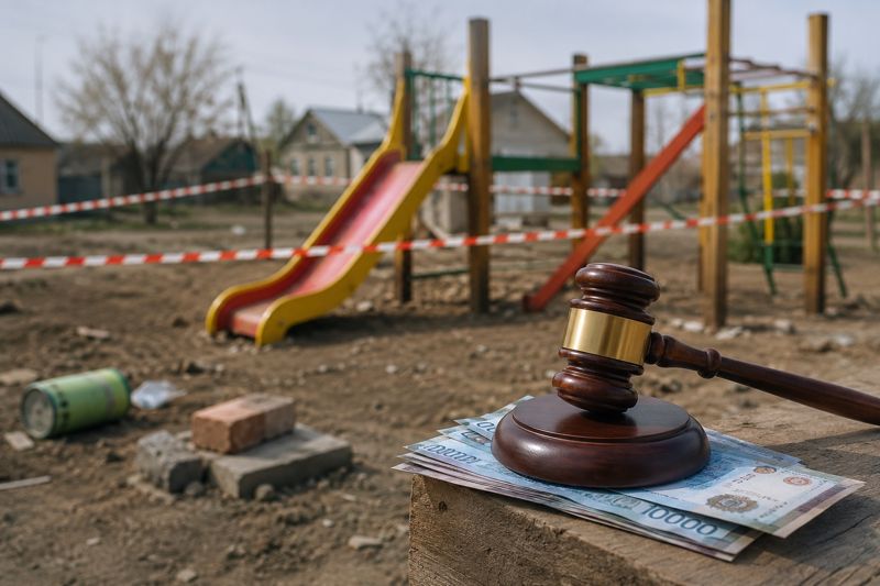 Казахстанец построил площадку для детей и получил иск на 1,25 млн тенге