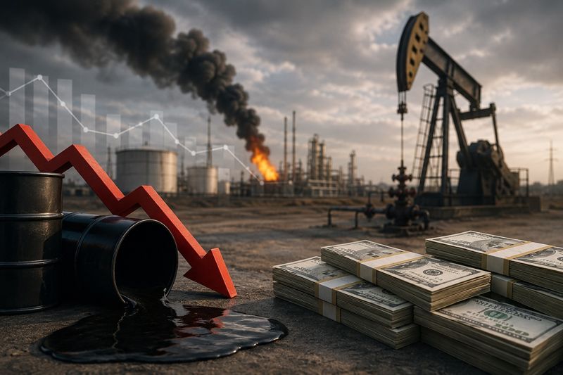 Казахстан потерял миллиарды долларов из-за падения добычи нефти