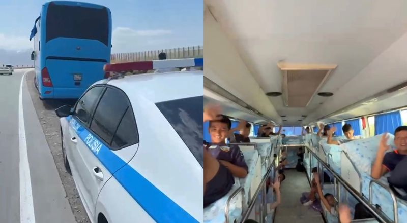 37 детей из Узбекистана застряли на трассе в Казахстане