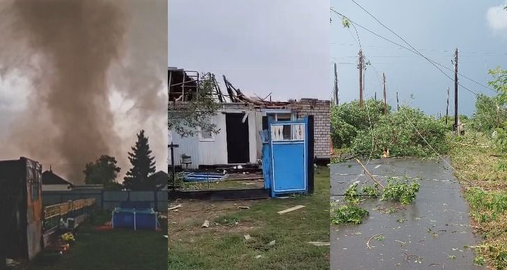 Смерч оставил без света сельчан Павлодарской области