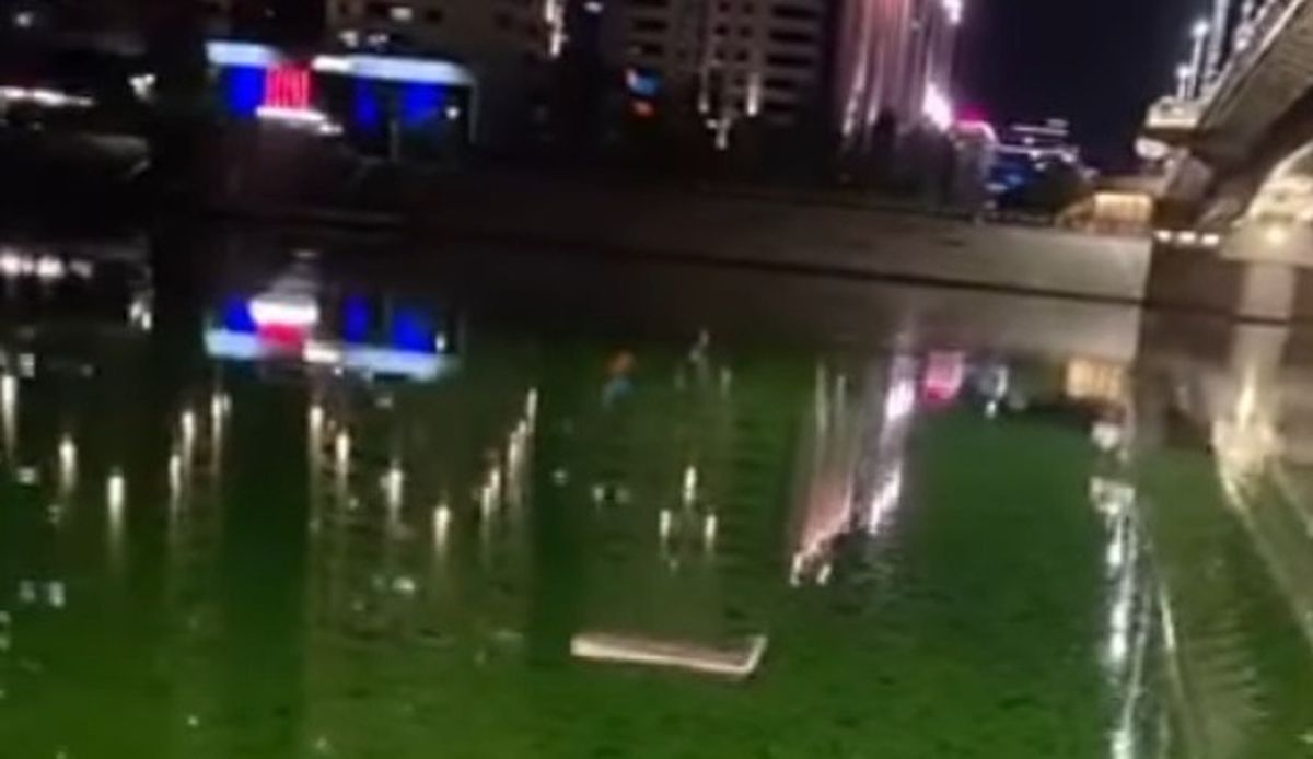 Зеленая вода в Есиле