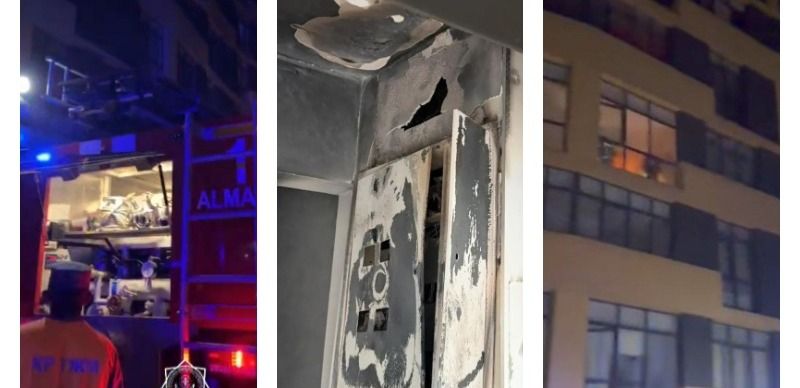 Спускали детей по простыне: подробности пожара в алматинском ЖК «Lamiya»