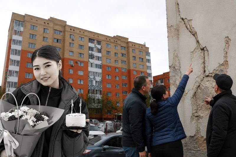 Люди боятся спать по ночам в доме, где фельдшер Улдана Мырзуан попала под обвал