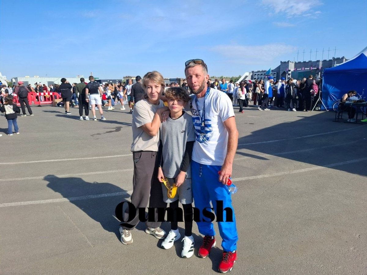 Гордей, чемпион Run for OncoKids с родителями