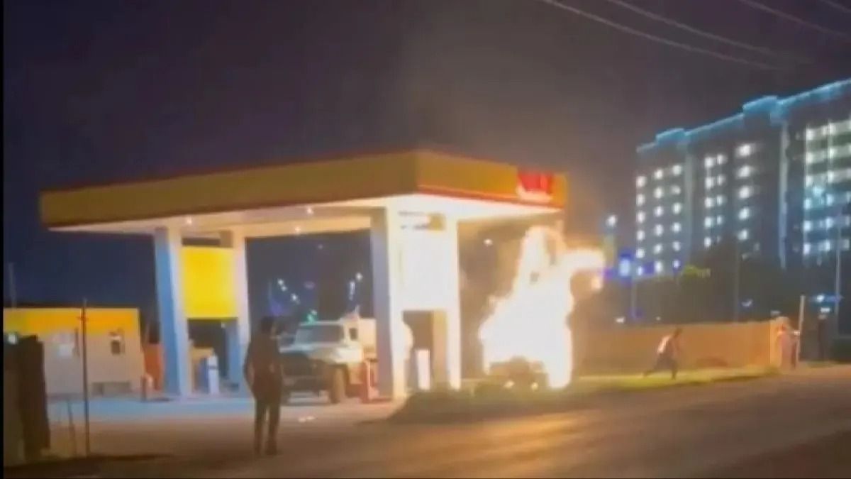 Пожар на АЗС