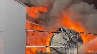 Пожар вспыхнул на НПЗ в Кызылорде