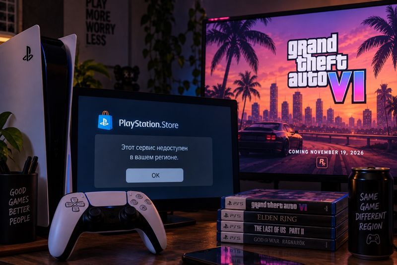 GTA VI уже через два месяца: когда казахстанцы смогут пользоваться PS Store