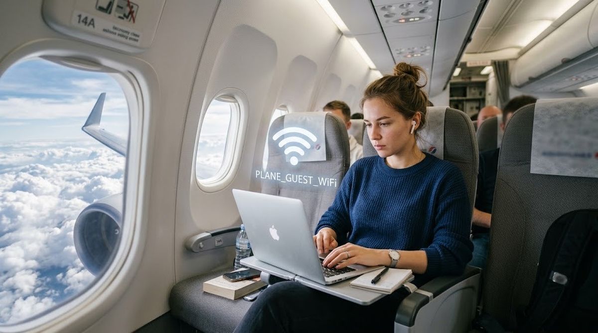 Самолет, иннтернет Wi-Fi