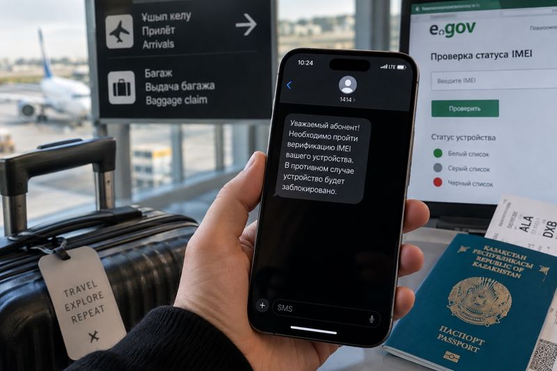 Казахстанцы жалуются на внезапную IMEI-верификацию смартфонов после путешествий