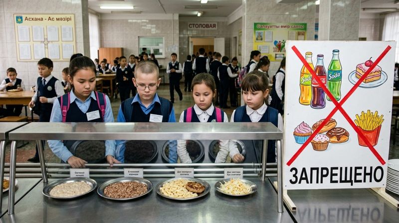 Объявили войну вкусняшкам: что запрещено в школьных столовых Казахстана