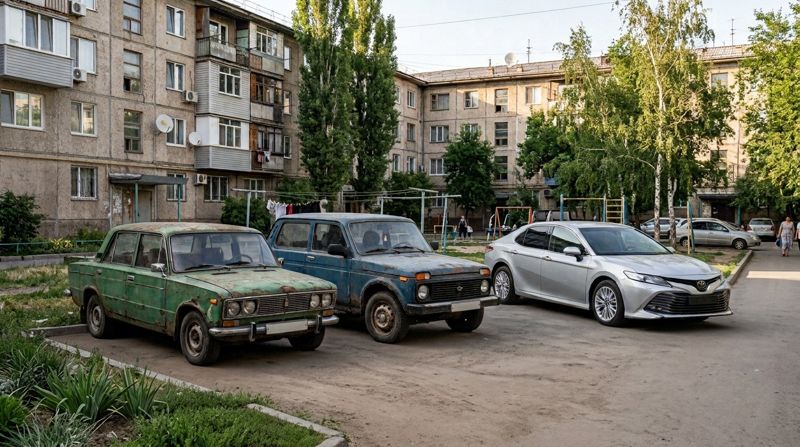 Автохлам рулит: В Казахстан приезжают новые машины, но старых всё ещё много