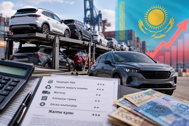 Қазақстанға шетелден көлік әкелу қанша тұрады? Сарапшылар есептеді