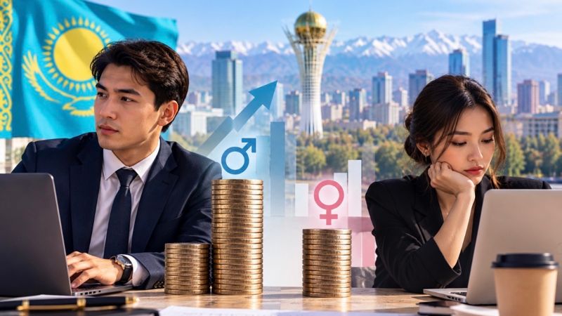 Зарплаты в Казахстане в 2026 году: сколько зарабатывают мужчины и женщины