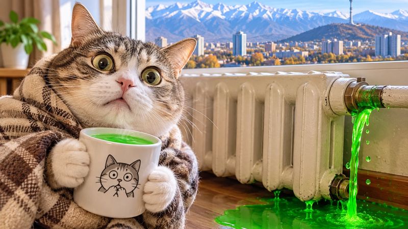 В Алматы вода в батареях станет зелёной: где пройдут проверки
